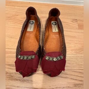 Vintage LANVIN ballet flats size 37